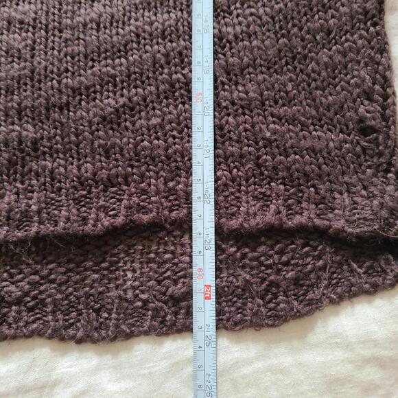 Ci Sono Women's Brown Knit Dropped Shoulders Long Sleeves Casual Boho Sweater - Picture 11 of 12